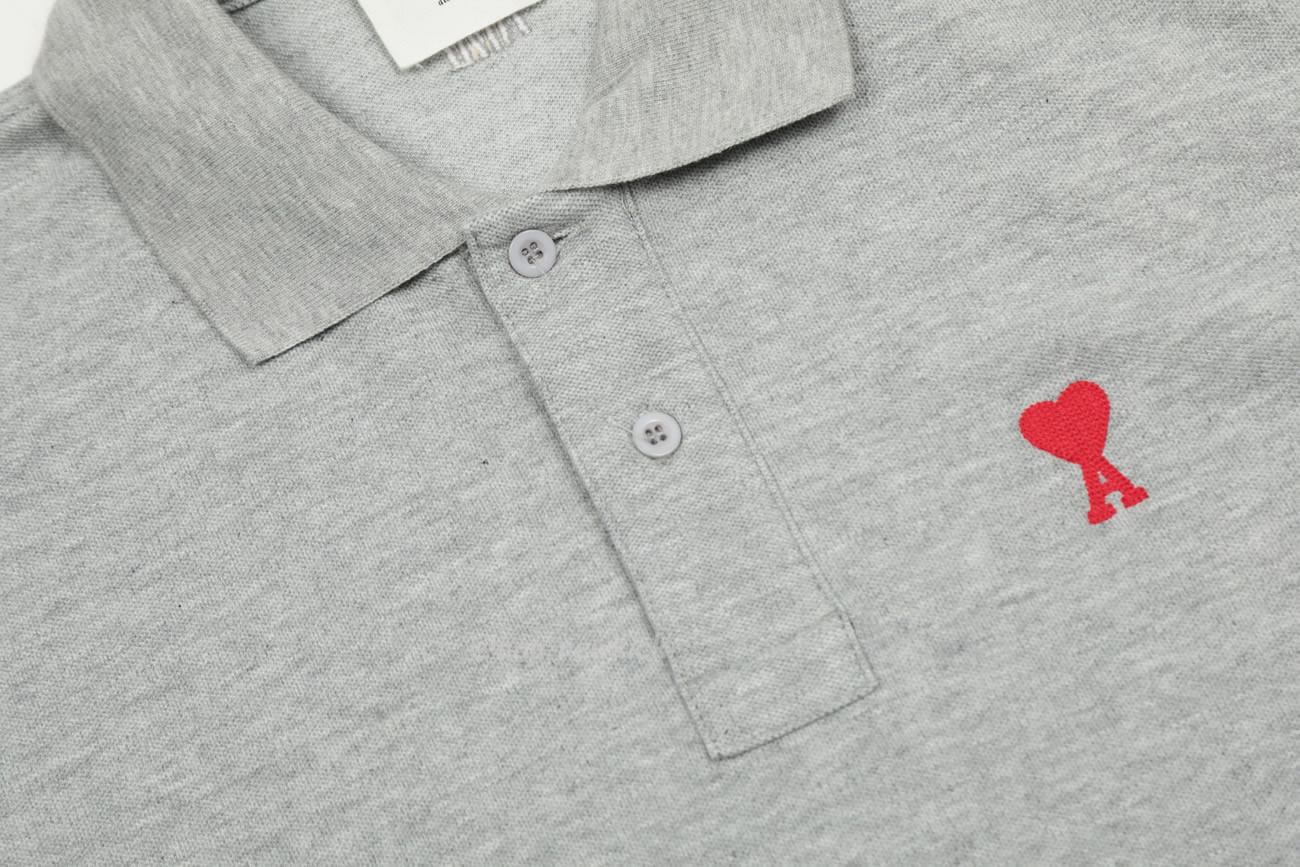 Ami Paris De Coeur Polo Shirt (12) - newkick.vip